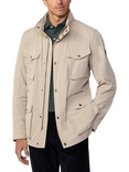 Hackett London Water-Resistant Cargo Jacket, Taupe Beige, Taupe Beige