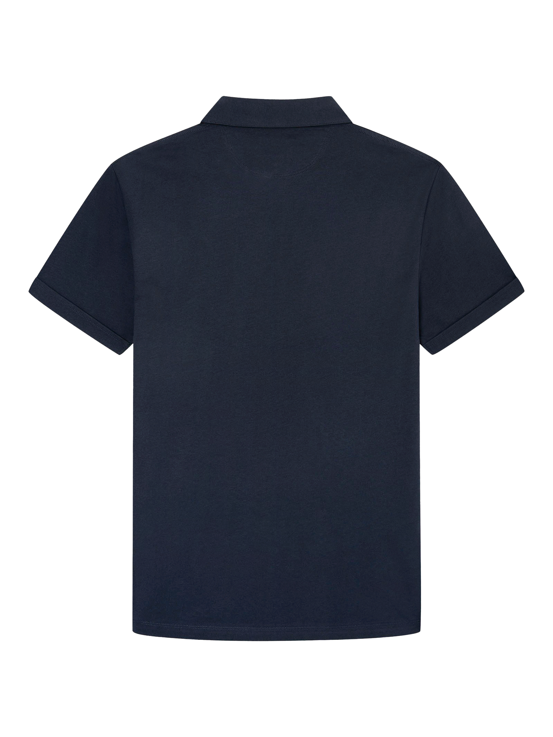 Product image 6 of 6, which shows Hackett London Cotton Classic Fit Short Sleeve Polo Shirt, Navy, L