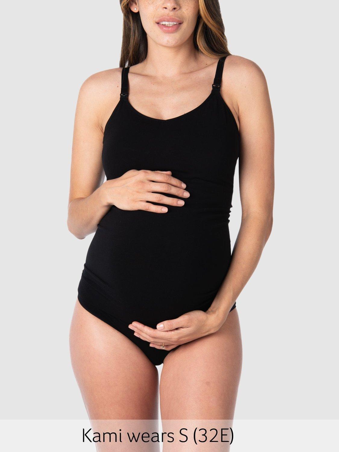 Product image 1 of 6, which shows Hotmilk My Necessity Nursing Cami, Black, S