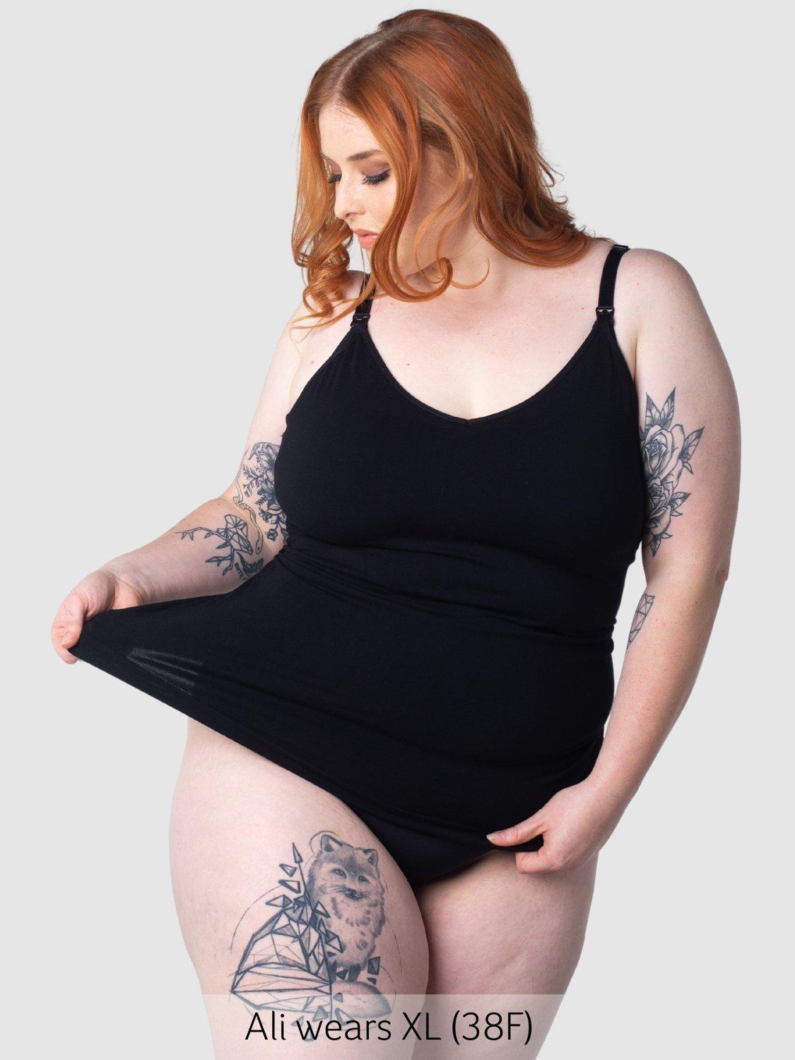 Product image 6 of 6, which shows Hotmilk My Necessity Nursing Cami, Black, S