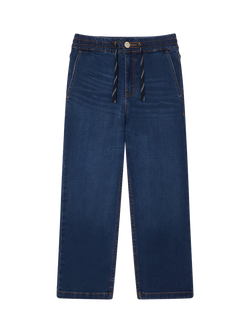 Monsoon Kids' Elasticated Waist Jeans, Blue
