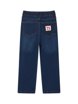 Monsoon Kids' Elasticated Waist Jeans - view 2, Blue