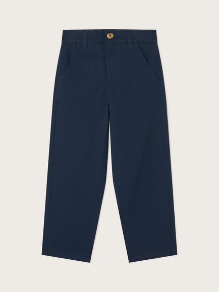 Monsoon Kids' Pull On Chinos, Navy, Navy