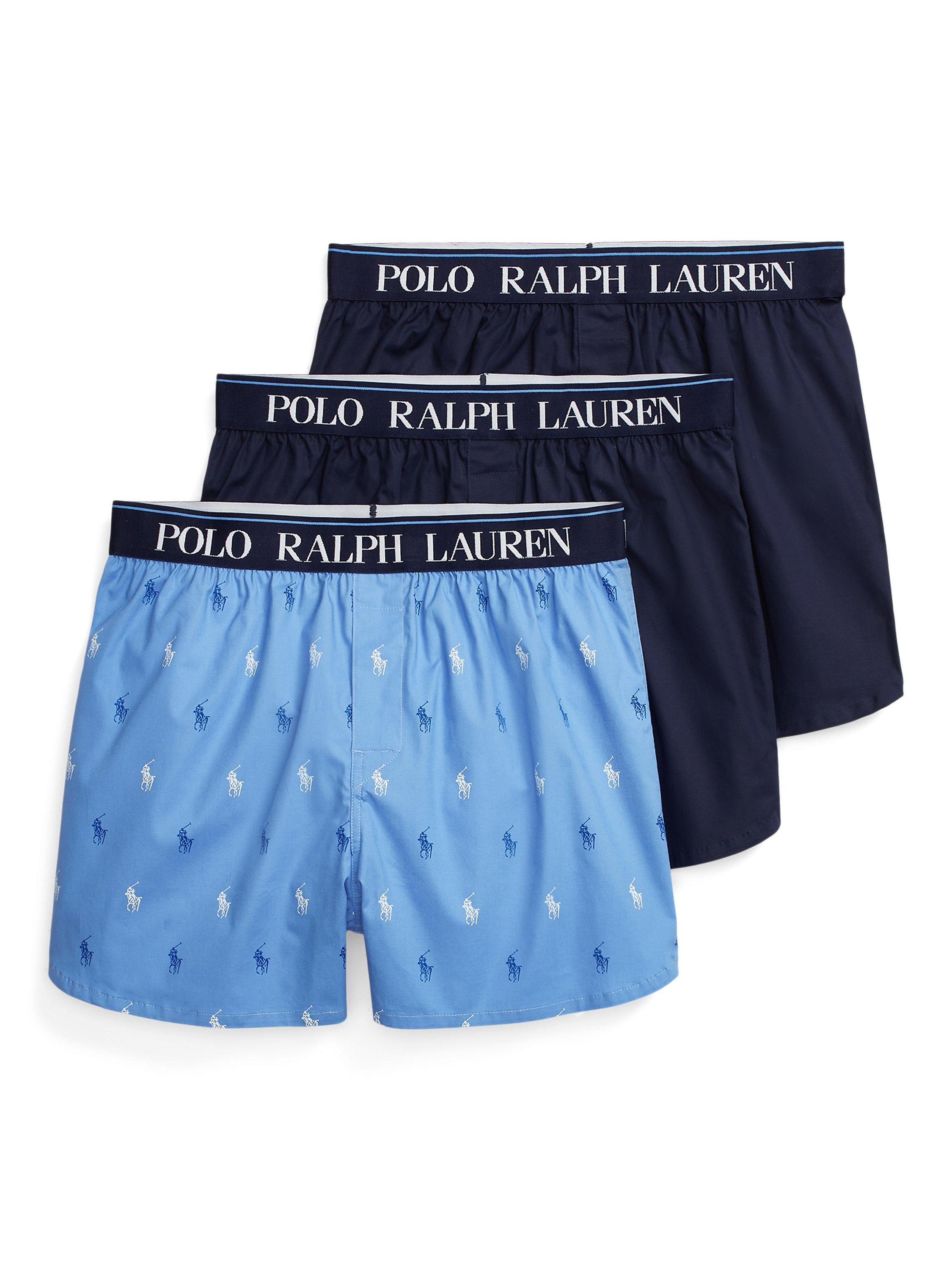 Polo Ralph Lauren Boxer Briefs, Pack of 3, Nvy Nvy Blue Aopp