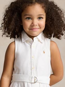 Ralph Lauren Kids' Cotton Day Dress, White - view 2, White