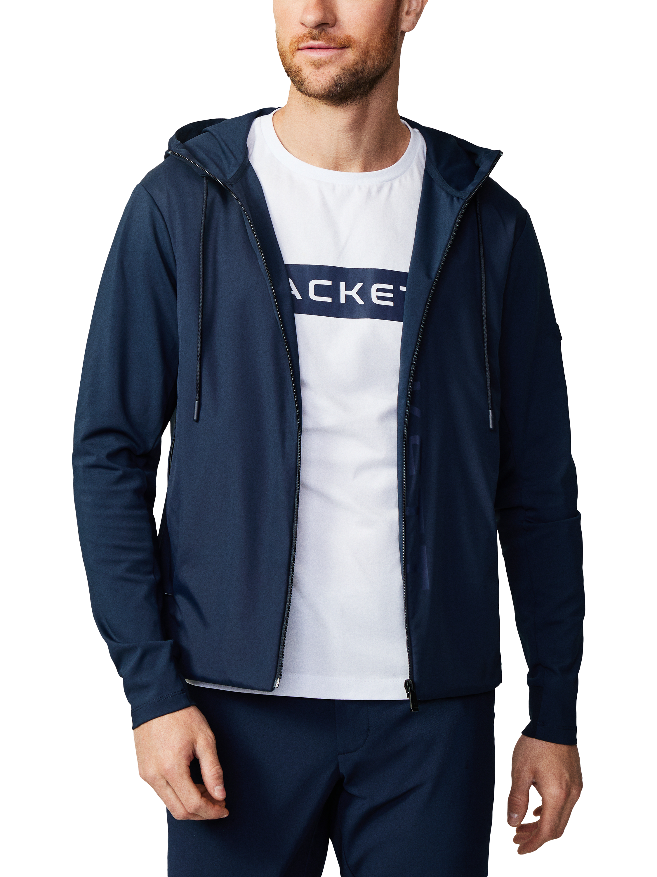 ジャケット・アウター hackett london made in england Hackett London Heritage Bomber Jacket, Midnight Blue
