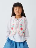 John Lewis Kids' Embroidered Waistcoat, Multi