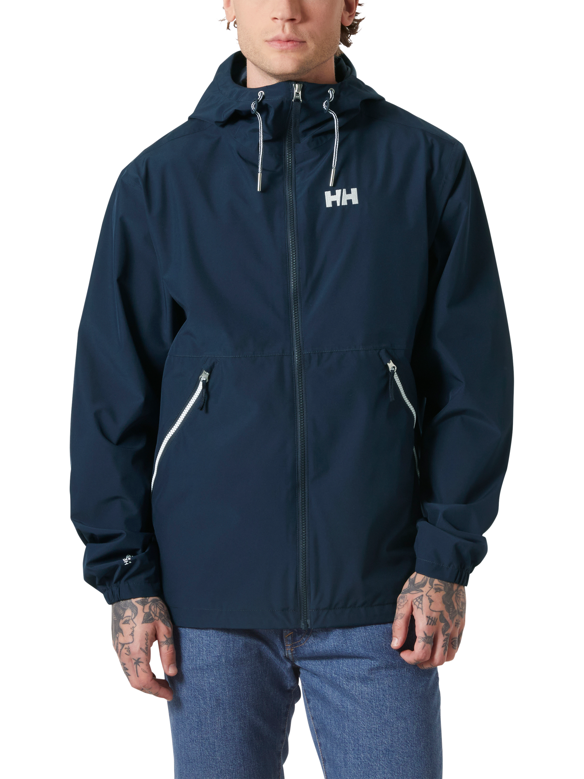 Helly Hansen Men's Sandoy Rain Jacket, Navy