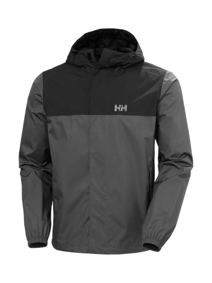 Helly Hansen Men's Vancouver Rain Jacket, Ebony, Ebony