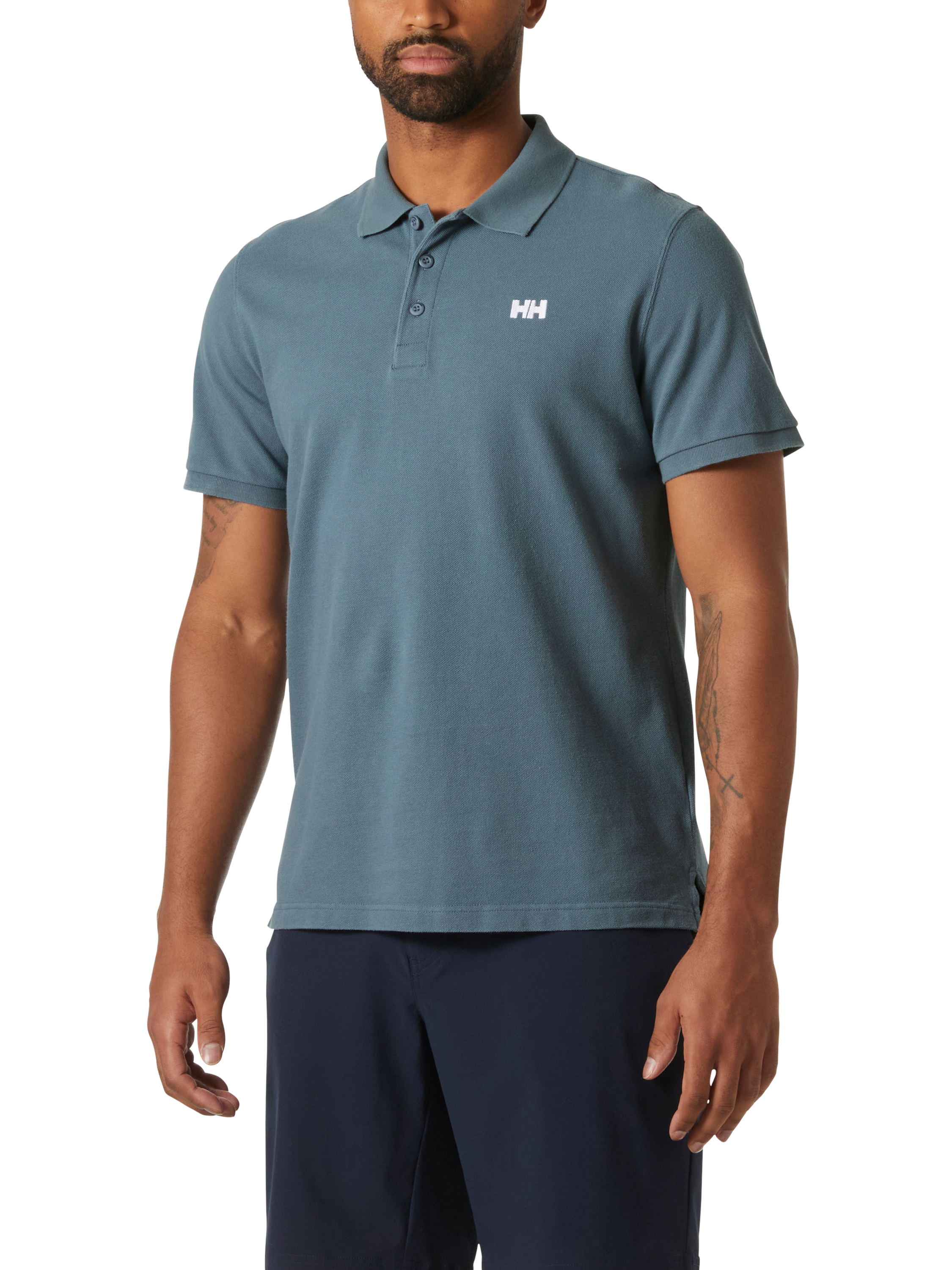 Helly Hansen Men's Transat Polo Shirt, Washed Navy