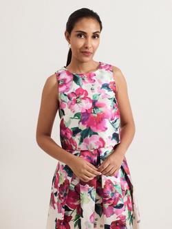 Phase Eight Petite Celeste Floral Top, Multi, Multi