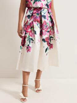 Phase Eight Petite Celeste Floral Skirt, Multi, Multi