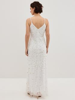 Phase Eight Alexia Embellished Wedding Dress, Ivory - view 2, Ivory