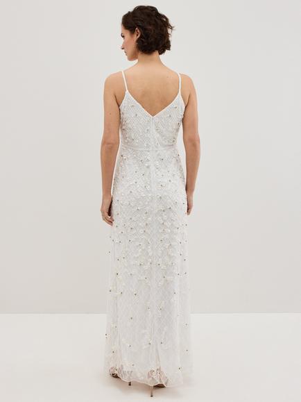 Phase Eight Alexia Embellished Wedding Dress, Ivory - view 2, Ivory