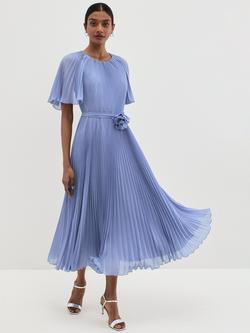 Phase Eight Kathleen Pleat Dress, Pale Blue, Pale Blue