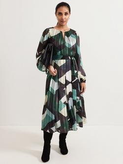 Phase Eight Petite Francesca Geometric Dress, Multi, Multi