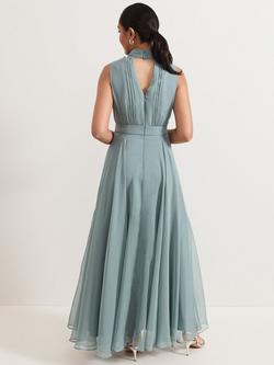 Phase Eight Petite Lucinda Maxi Dress, Pale Blue - view 2, Pale Blue