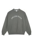 Chelsea Peers Varsity Organic Cotton Rich Sweatshirt, Green