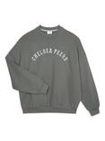 Chelsea Peers Varsity Organic Cotton Rich Sweatshirt, Green