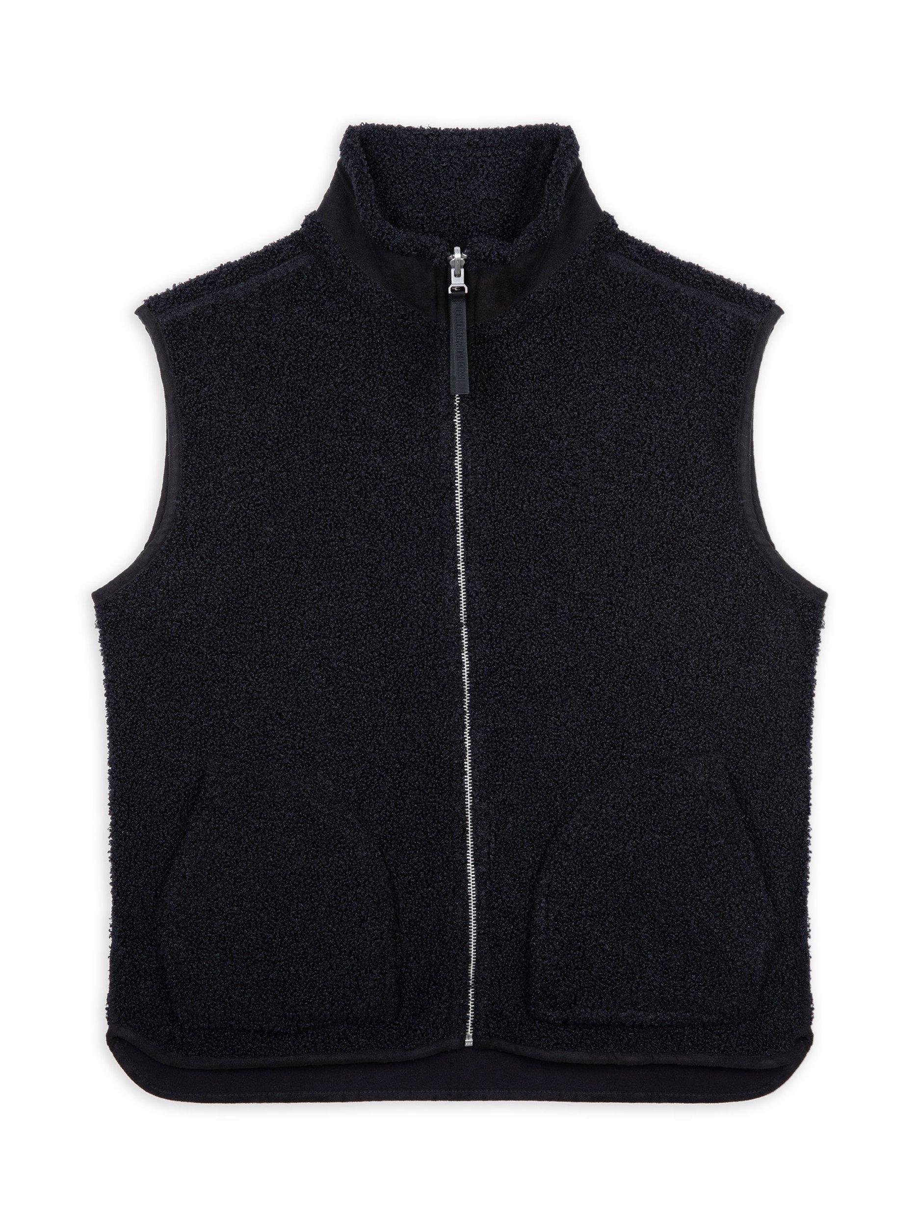 Product image 1 of 1, which shows Chelsea Peers Reversible Borg Fleece Gilet, Black, 6