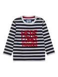 Trotters Baby Here Comes Trouble Cotton Blend Top, Navy/Multi, Navy/Multi
