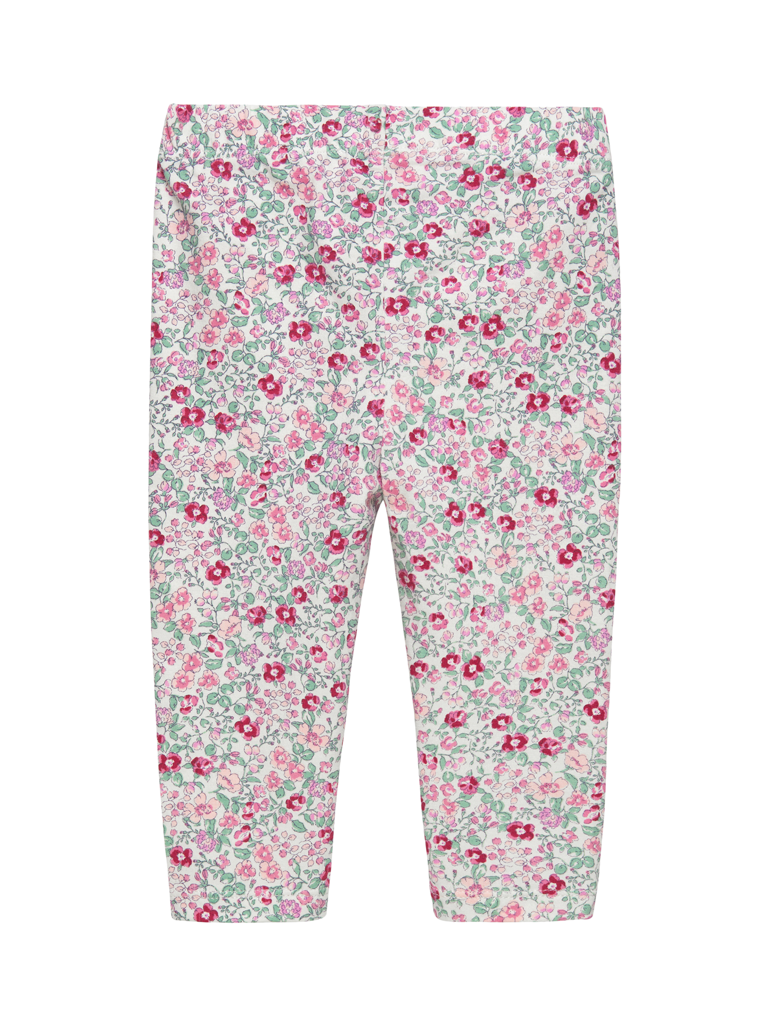 Product image 2 of 3, which shows Trotters Baby Betsy Print Leggings, Pink/Multi, 3-6 months