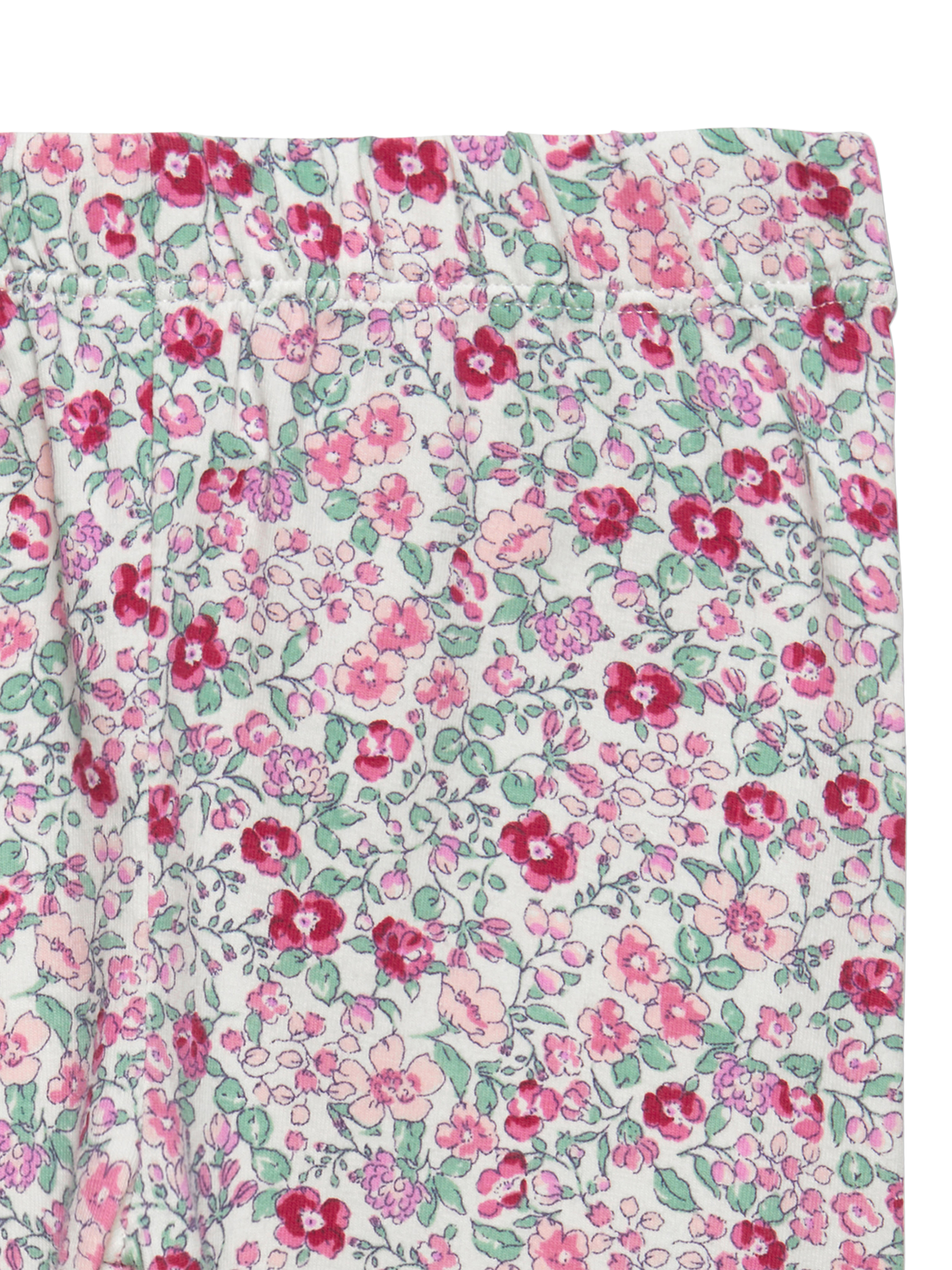 Product image 3 of 3, which shows Trotters Baby Betsy Print Leggings, Pink/Multi, 3-6 months
