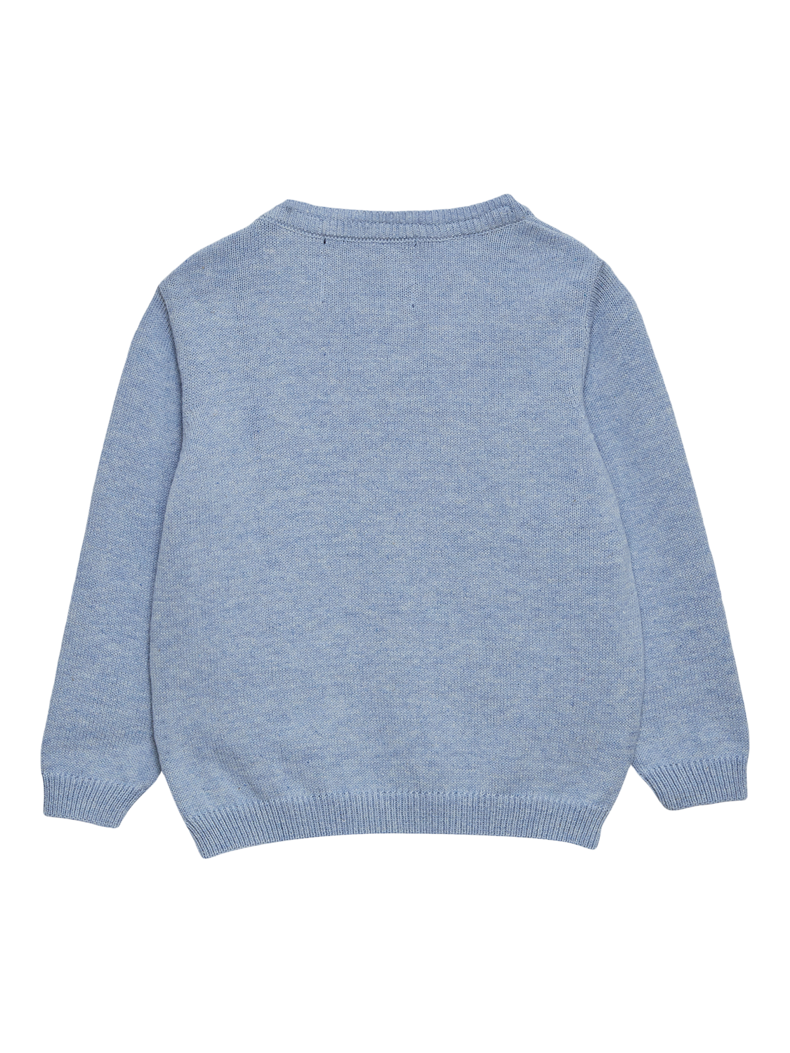 Product image 2 of 3, which shows Trotters Baby Cotton Lighthouse Jumper, Blue Marl/Multi, 3-6 months