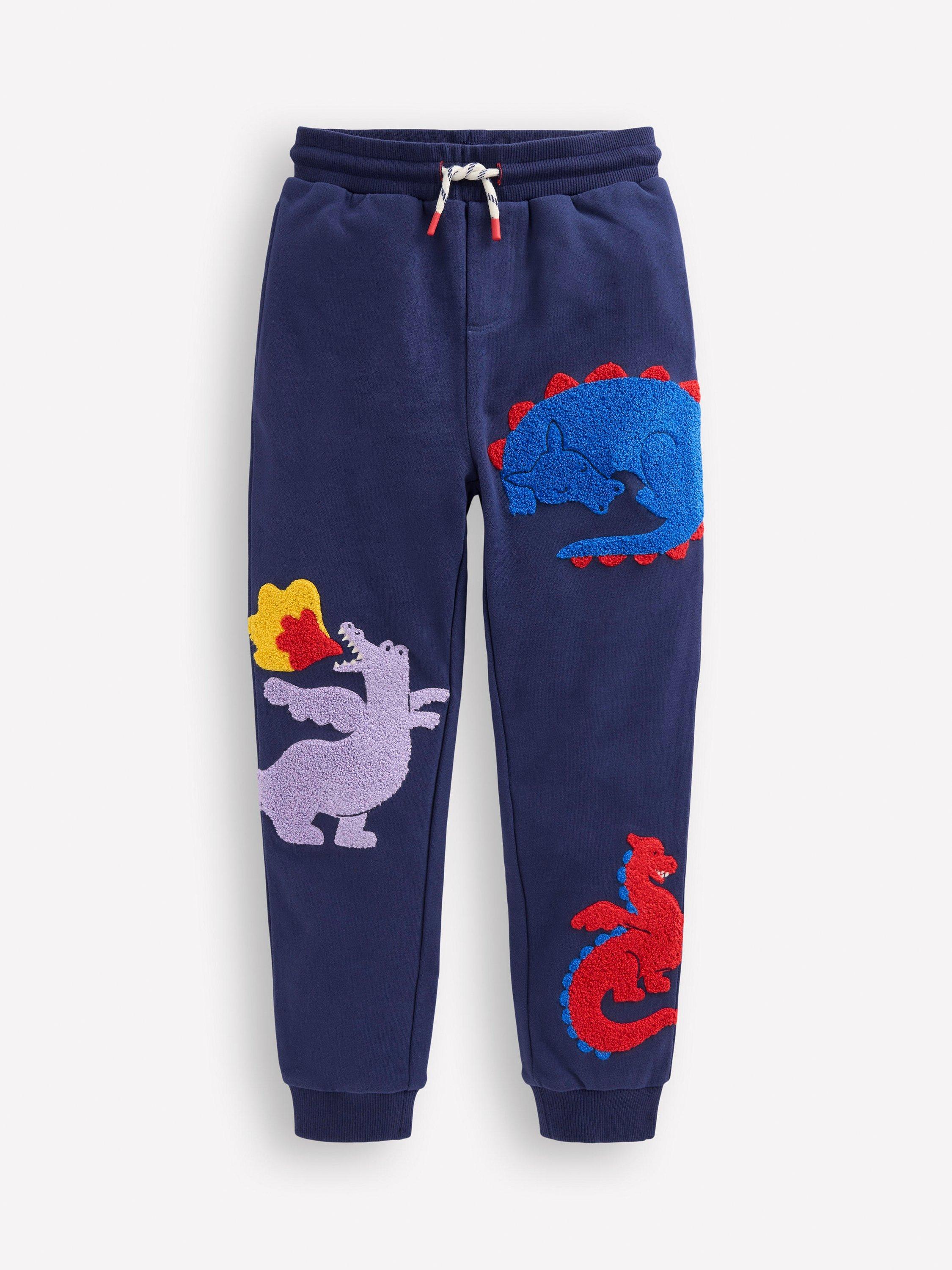 Mini Boden Kids' Fun Joggers, Boucle Dragon