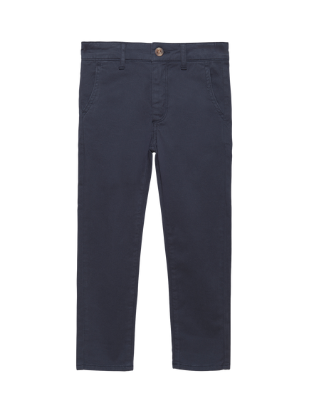 Trotters Kids' Jack Cotton Blend Chinos, Navy