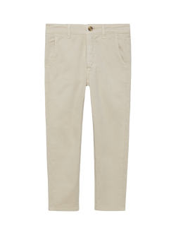 Trotters Kids' Jack Cotton Blend Chinos, Stone