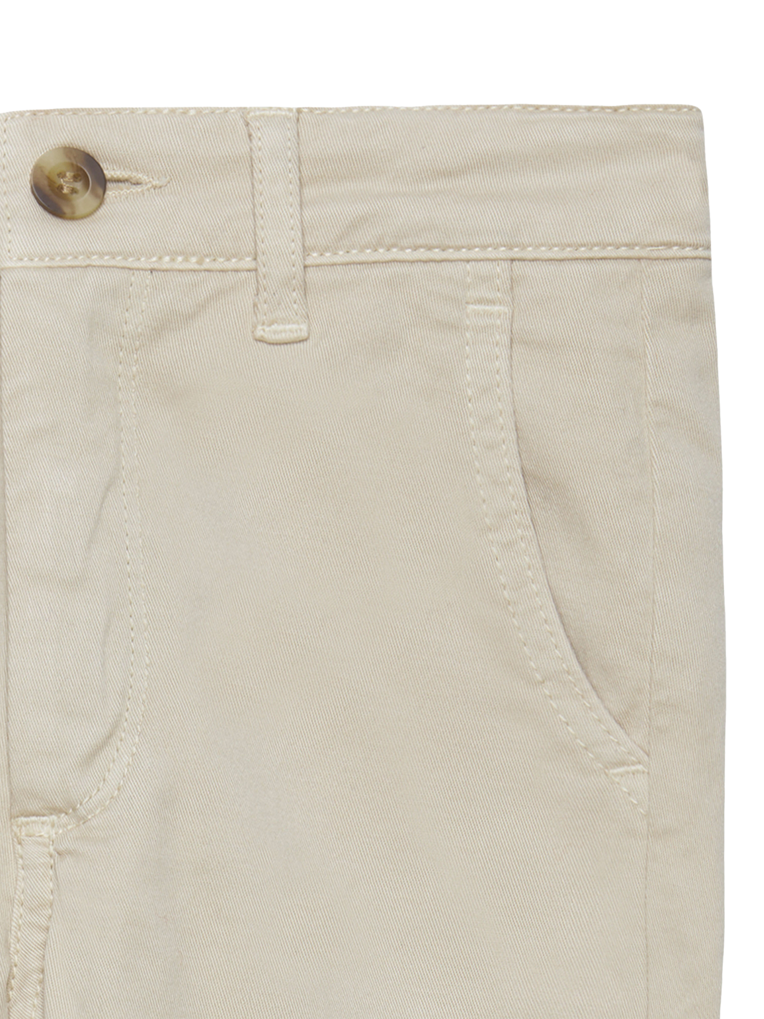 Product image 3 of 3, which shows Trotters Kids' Jack Cotton Blend Chinos, Stone, 2 years