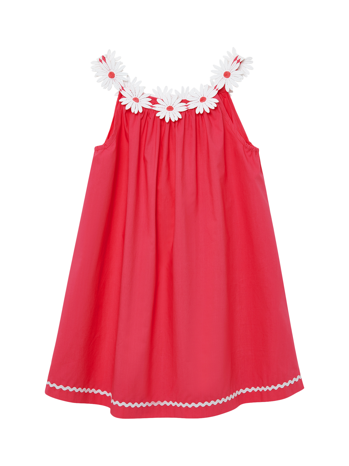 Product image 1 of 2, which shows Trotters Kids' Daisy Sun Dress, Watermelon, 2 years
