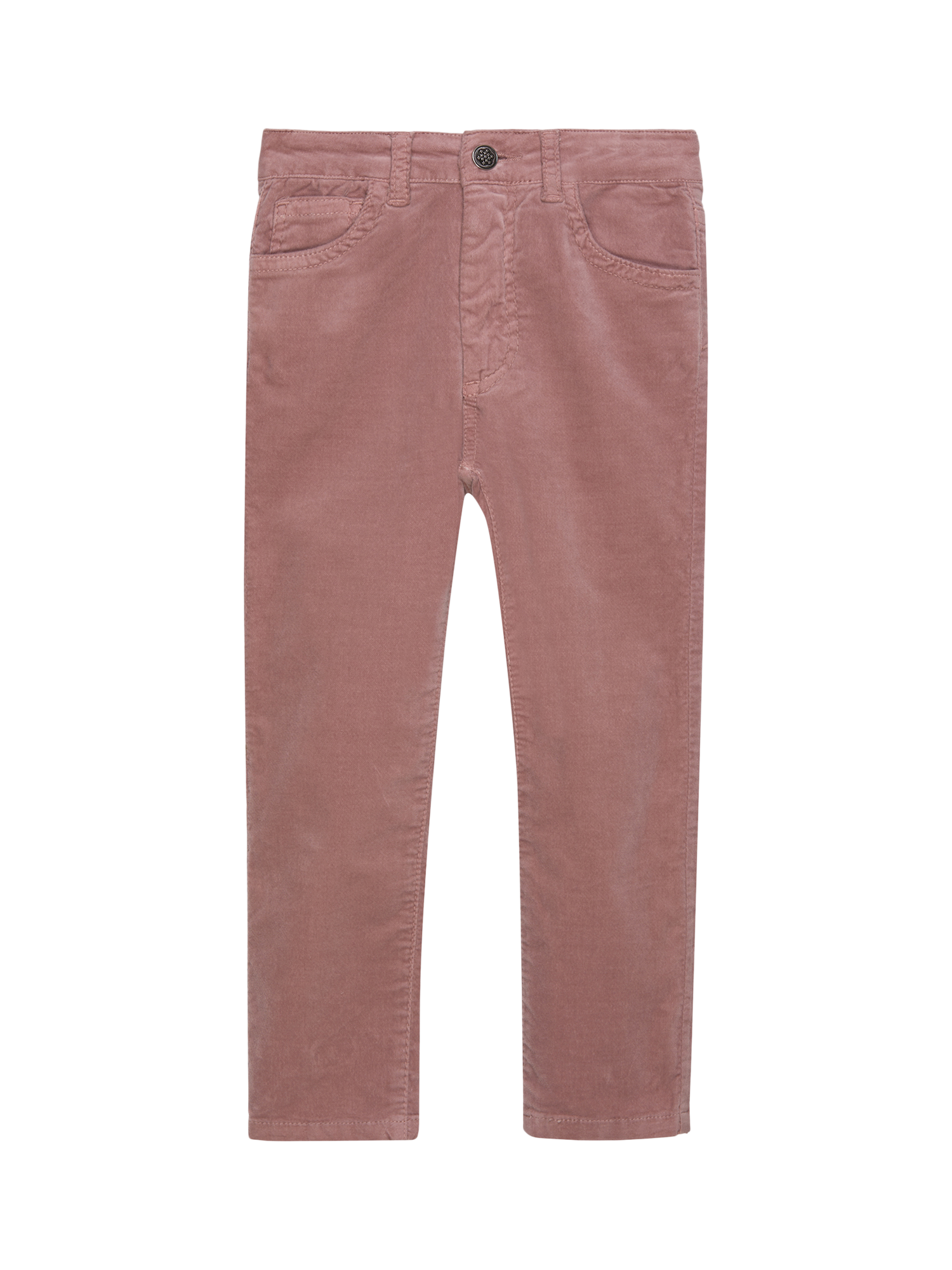 Product image 1 of 3, which shows Trotters Kids' Jesse Cotton Blend Jeans, Rose Pink, 2 years