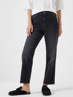 HUSH Nina Straight Crop Jeans, Washed Black, Washed Black