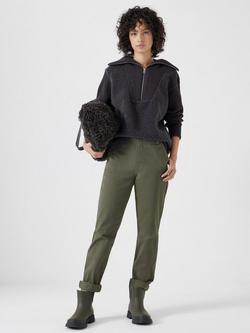 HUSH Tanya Tapered Chinos - view 2, Olive Green