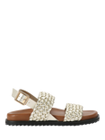 KG Kurt Geiger Ringer Leather Strappy Sandals, Gold