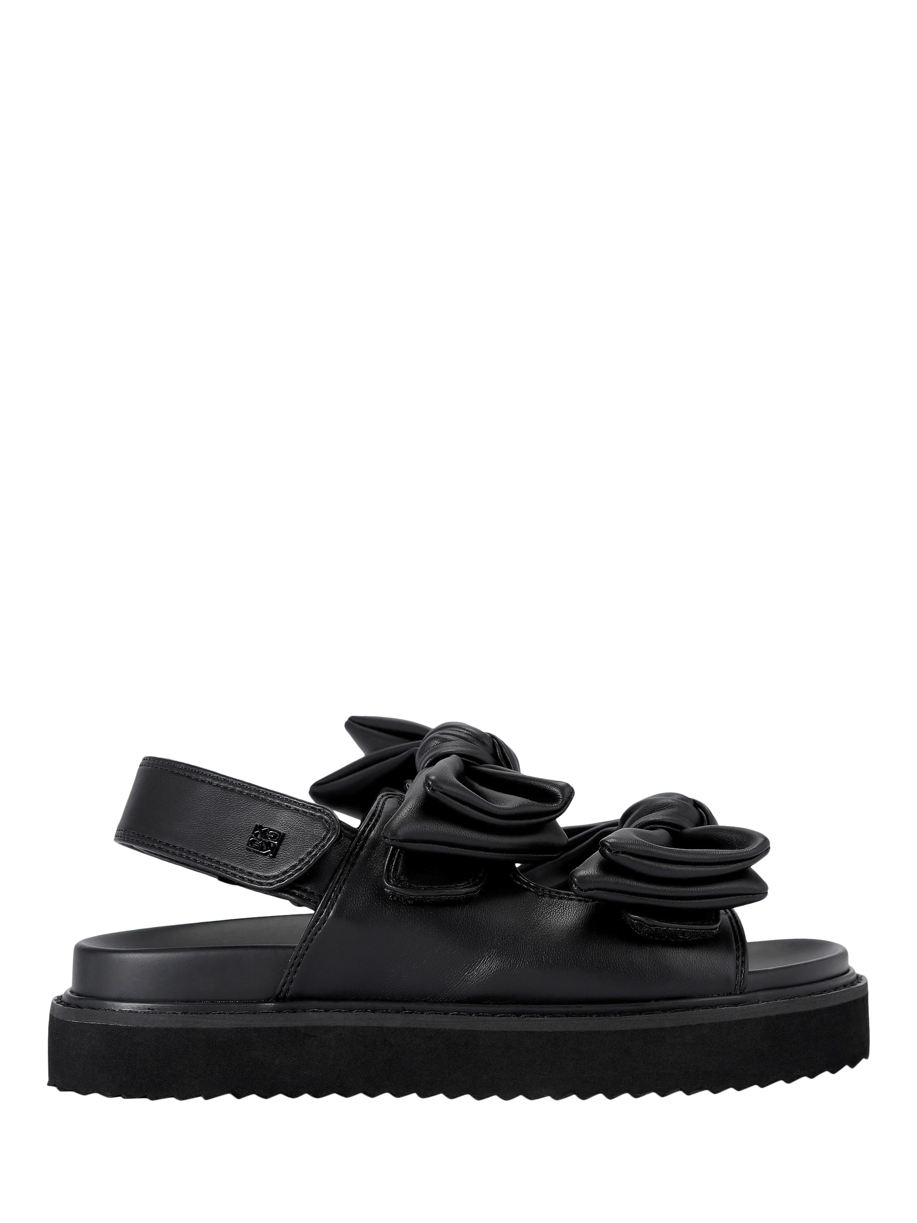 KG Kurt Geiger Rochelle Bow Detail Strappy Sandals, Black