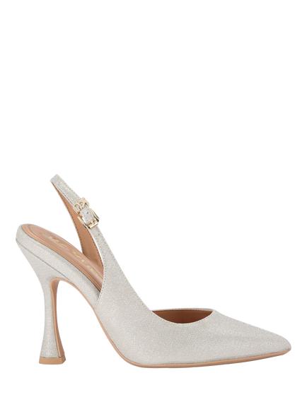KG Kurt Geiger Aria Court Shoes, Silver, Silver