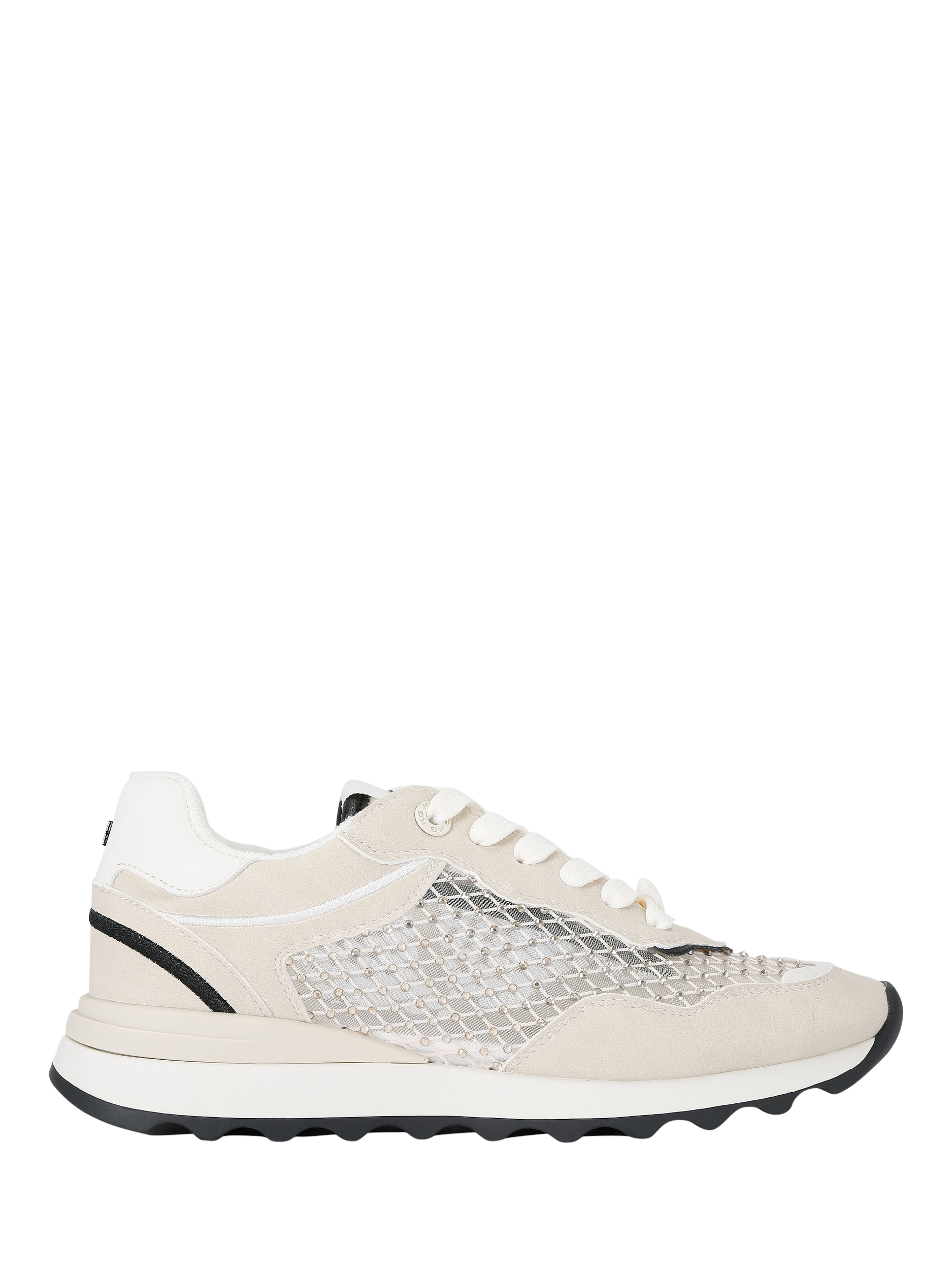 KG Kurt Geiger Kinder Embellished Lace Up Trainers, White