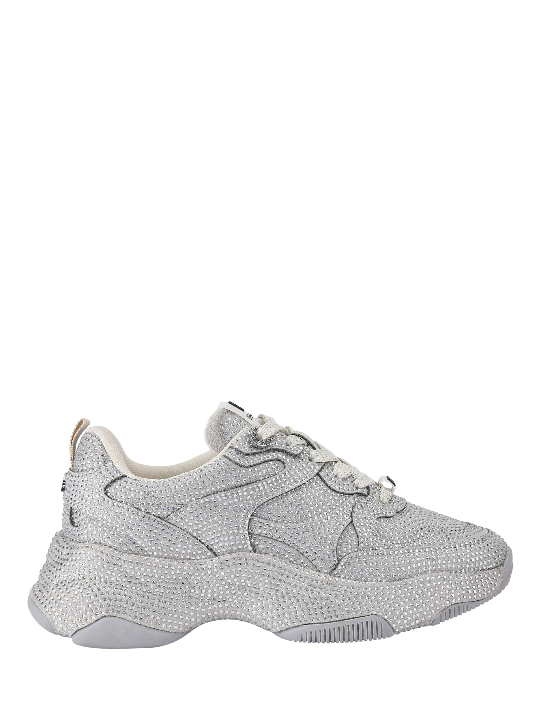 Product image 1 of 5, which shows KG Kurt Geiger Luster Trainers, Silver, 3