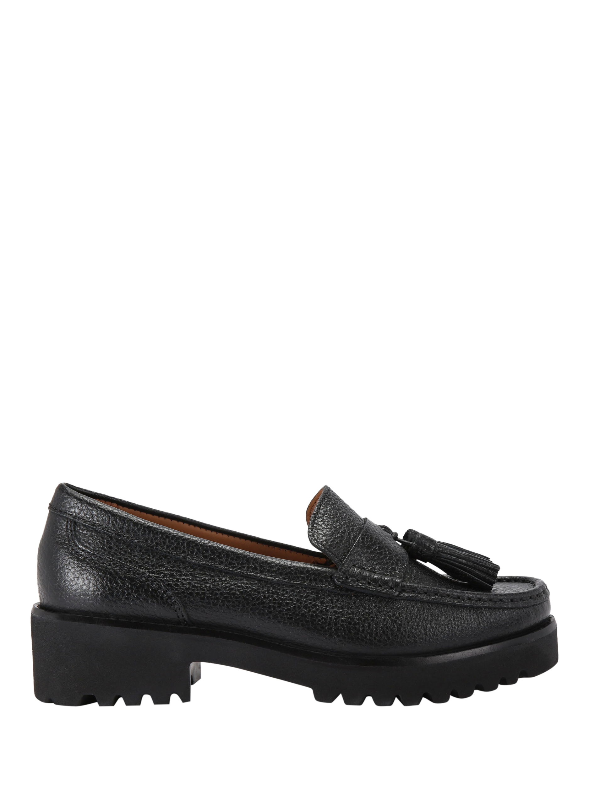 Product image 1 of 5, which shows KG Kurt Geiger Minnie Leather Loafers, Black, 3