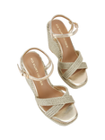 KG Kurt Geiger Phoebe 2 Wedge Heel Espadrille Sandals, Gold