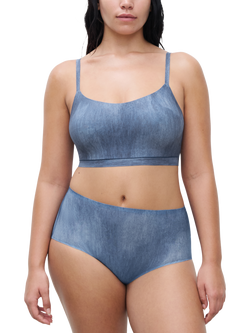 Chantelle Soft Stretch Padded Bralette, Blue Denim