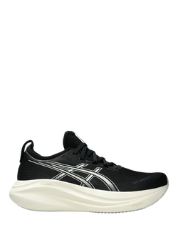 ASICS Men's GEL-NIMBUS 27 Running Shoes, Black/White, Black/White