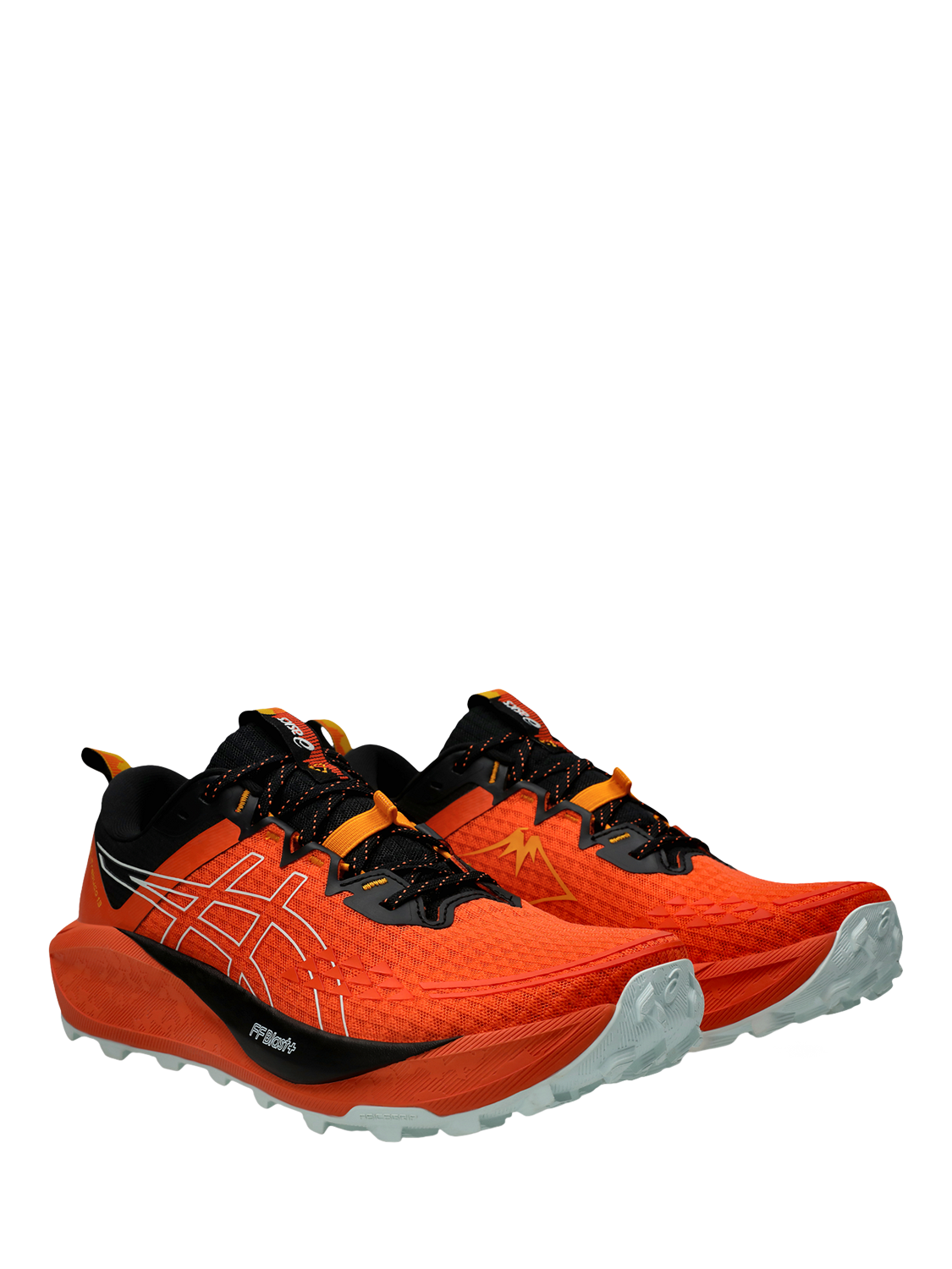 Product image 3 of 6, which shows ASICS Men's GEL-TRABUCO 13 Trail Running Shoes, Nova Orange/ Aqua, 7