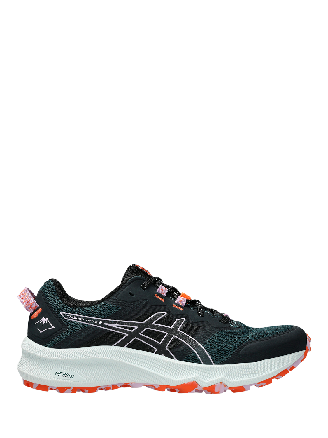 ASICS Women's TRABUCO TERRA 2 Running Shoes, Green/Light Ube