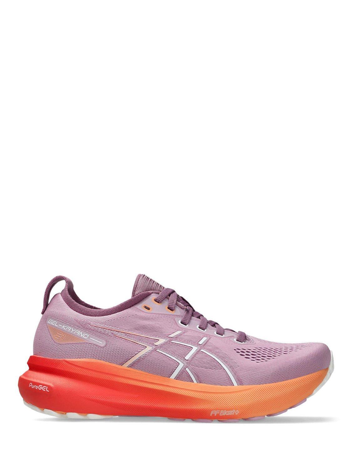 Product image 1 of 7, which shows ASICS Women's GEL-KAYANO 31 Running Shoes, Light Ube/White, 4