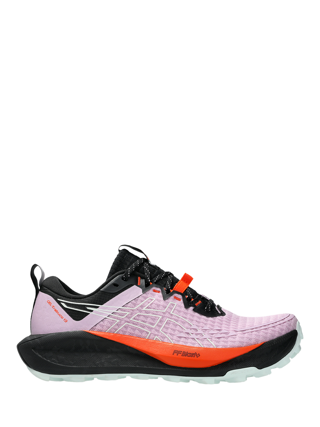 Product image 1 of 8, which shows ASICS Women's GEL-TRABUCO 13 Trail Running Shoes, Ube/Pure Aqua, 4.5