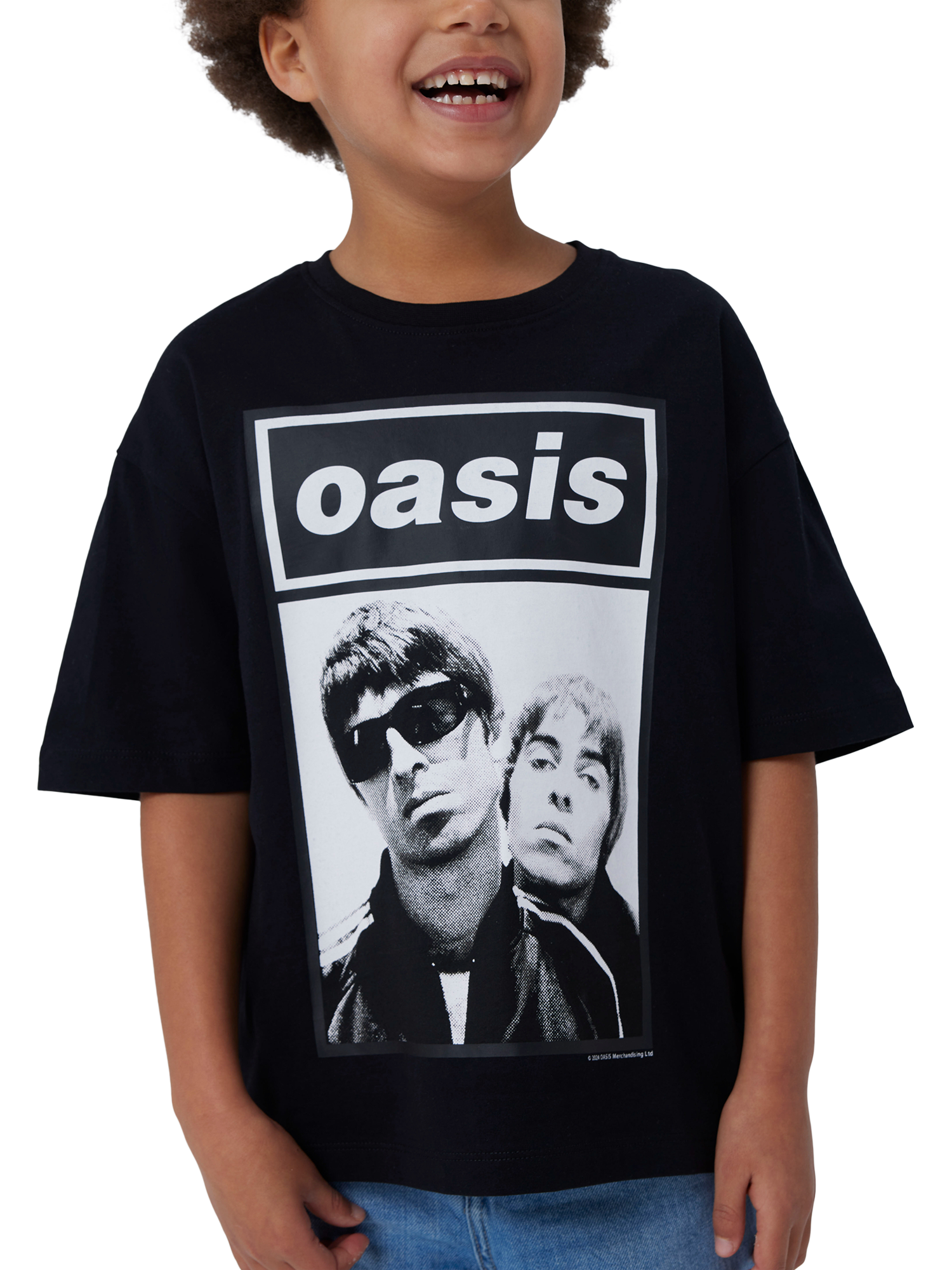 Product image 1 of 5, which shows NAME IT Kids' Oasis T-Shirt, Black, 6 years